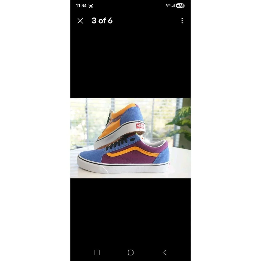 Marigold/ Purple/  New Vans In Box Size 3.5M 5W